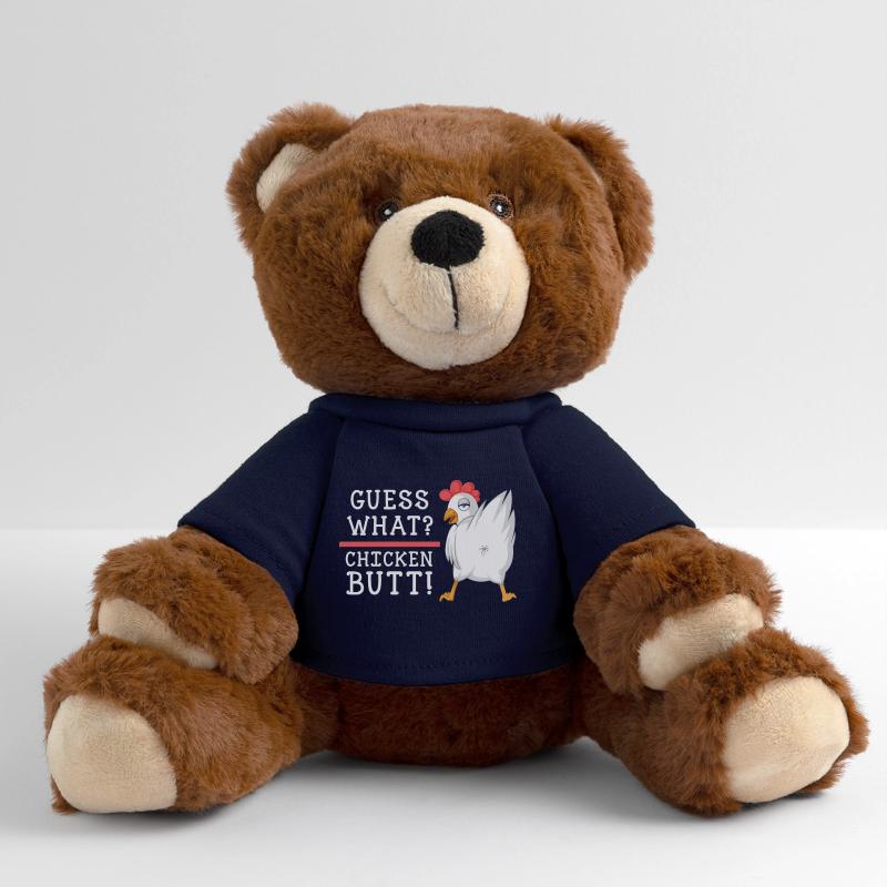 Devinez quoi, chemise en cul de poulet Nounours RecycelBär® marron