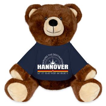Hanover - MiniFeet® RecycelBär® Teddy Bear Brown - french navy - Front