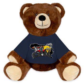 0961 Chariot de caisse - Nounours RecycelBär® marron - bleu marine - Devant