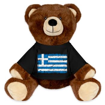 Grèce - Nounours RecycelBär® marron - noir - Devant