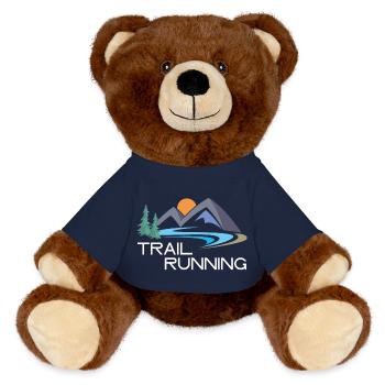 Trail Running - Nounours RecycelBär® marron - bleu marine - Devant