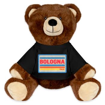 Bologna Italia Vintage Stripes - Nounours RecycelBär® marron - noir - Devant