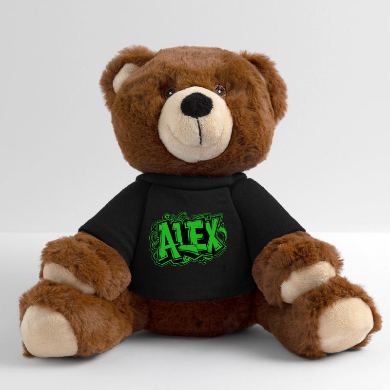 Alex Nom Graffiti Vert Nounours RecycelBär® marron