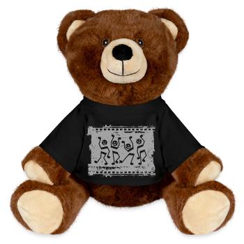 Musik - MiniFeet® RecycelBär® Braun - Schwarz - Vorne