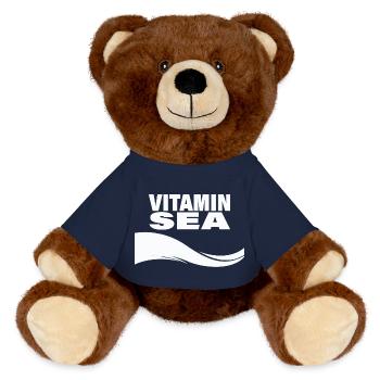 VITAMIN SEA - MiniFeet® RecycelBär® Teddy Bear Brown - french navy - Front