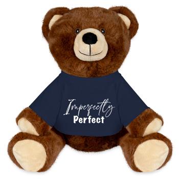 Imperfectly Perfect - MiniFeet® RecycelBär® Teddy Bear Brown - french navy - Front
