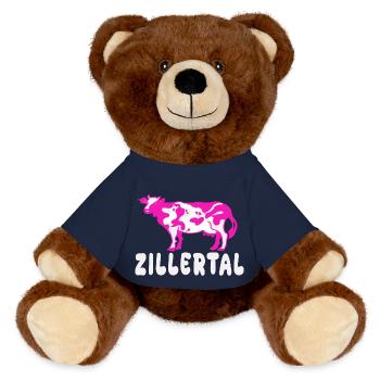 Zillertaler Skisaison Winterurlaub - MiniFeet® RecycelBär® Braun - French Navy - Vorne