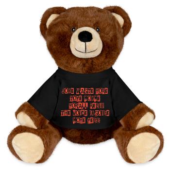 JONE WASTE YORE TOYE MONME YORALL REDIII THE VOICE - Nounours RecycelBär® marron - noir - Devant
