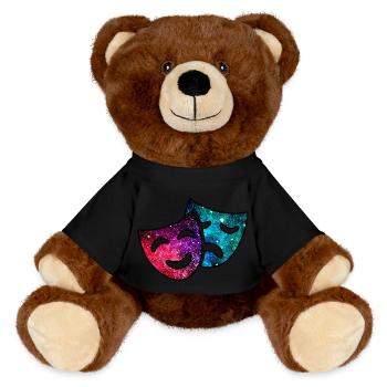 Cosmic Theatre - MiniFeet® RecycelBär® Teddy Bear Brown - black - Front