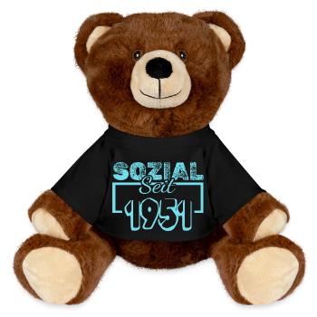 Travailleur social 1951 - Nounours RecycelBär® marron - noir - Devant