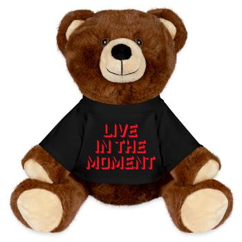 Vivre dans l’instant Pleine conscience de la présence - Nounours RecycelBär® marron - noir - Devant