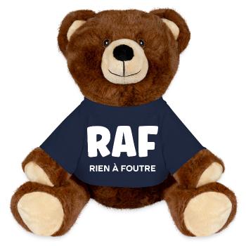 rien à foutre - Nounours RecycelBär® marron - bleu marine - Devant