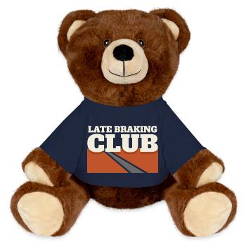 Track Day Brake Dust Hpde Track Car Autocross - MiniFeet® RecycelBär® Teddy Bear Brown - french navy - Front