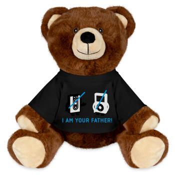 darth vader vs pod - Nounours RecycelBär® marron - noir - Devant
