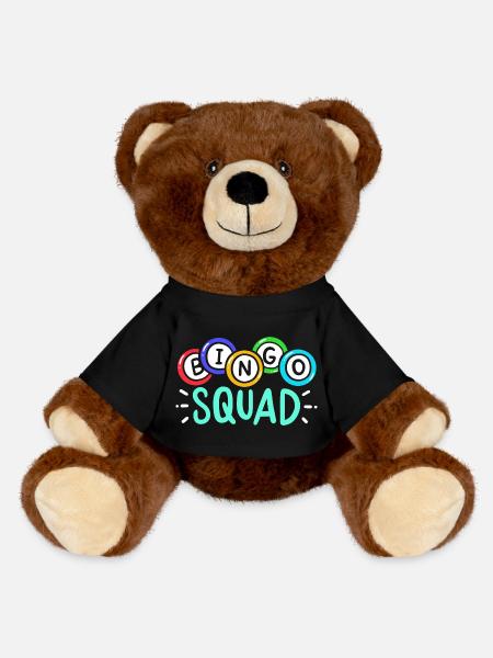 Bingo Sqad Game - MiniFeet® RecycelBär® Teddy Bear Brown - black
