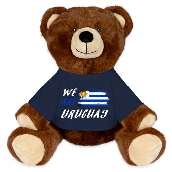 Wir sind Uruguay - MiniFeet® RecycelBär® Braun - French Navy - Vorne