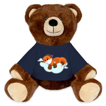 Nuages de renard - Nounours RecycelBär® marron - bleu marine - Devant