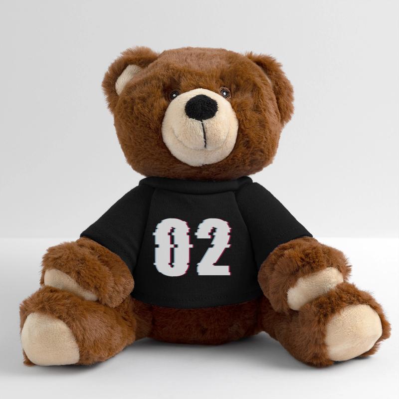 Deux 2 Deux 02 Nombre Effet Nombre déformé Nounours RecycelBär® marron