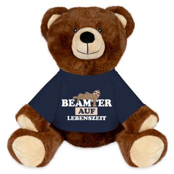 Beamter auf Lebenszeit - MiniFeet® RecycelBär® Braun - French Navy - Vorne