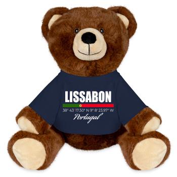 Lissabon - MiniFeet® RecycelBär® Braun - French Navy - Vorne
