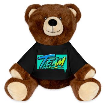 Équipe - Nounours RecycelBär® marron - noir - Devant