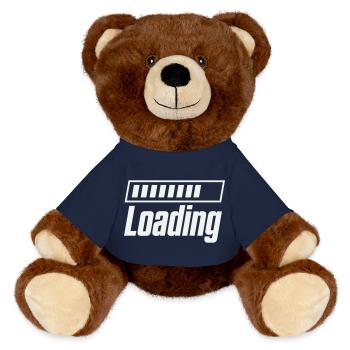 Loading Ladebalken - MiniFeet® RecycelBär® Braun - French Navy - Vorne