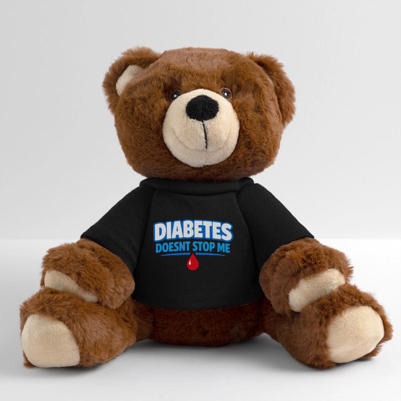 Blood Sugar Insulin Support Type One Pride MiniFeet® RecycelBär® Teddy Bear Brown