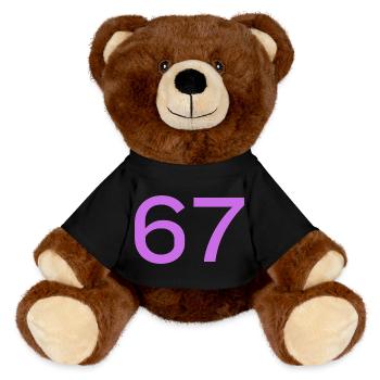 67 - MiniFeet® RecycelBär® Teddy Bear Brown - black - Front