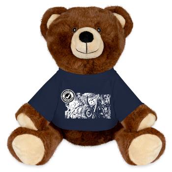 MEILLEUR MECANO - Nounours RecycelBär® marron - bleu marine - Devant