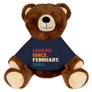 Legende seit Februar 1984 - MiniFeet® RecycelBär® Braun - French Navy - Vorne