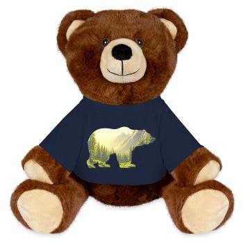 Bär 🐻 - MiniFeet® RecycelBär® Braun - French Navy - Vorne