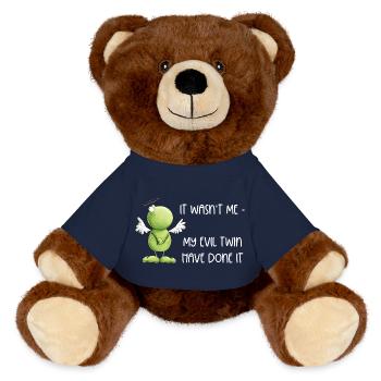 Frosch Engel Unschuld - MiniFeet® RecycelBär® Braun - French Navy - Vorne