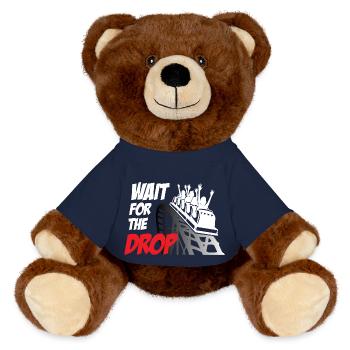 Wait For The Drop Roller Coaster - Nounours RecycelBär® marron - bleu marine - Devant