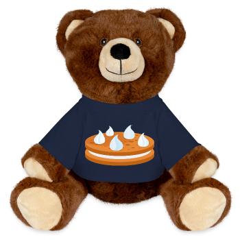 Biscuit, Biscuit, Biscuit à la crème - Nounours RecycelBär® marron - bleu marine - Devant