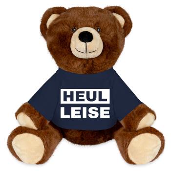 howl quietly - MiniFeet® RecycelBär® Teddy Bear Brown - french navy - Front