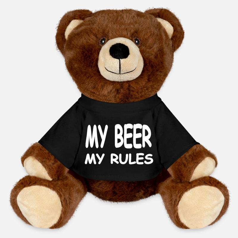 Bier - MiniFeet® RecycelBär® Braun - Schwarz