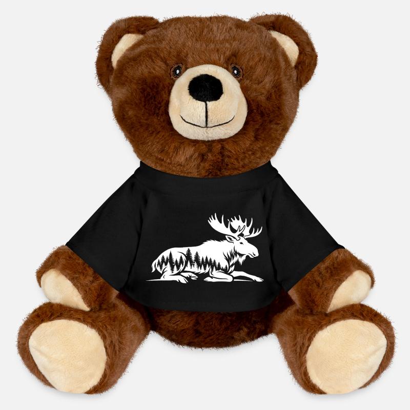 Elch - MiniFeet® RecycelBär® Braun - Schwarz