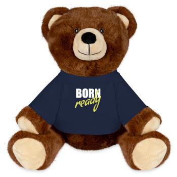 Born ready - MiniFeet® RecycelBär® Braun - French Navy - Vorne