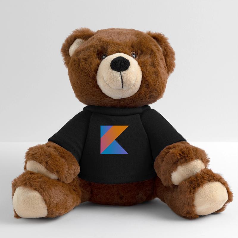 programmer nerd computer source new K sign pc c MiniFeet® RecycelBär® Teddy Bear Brown