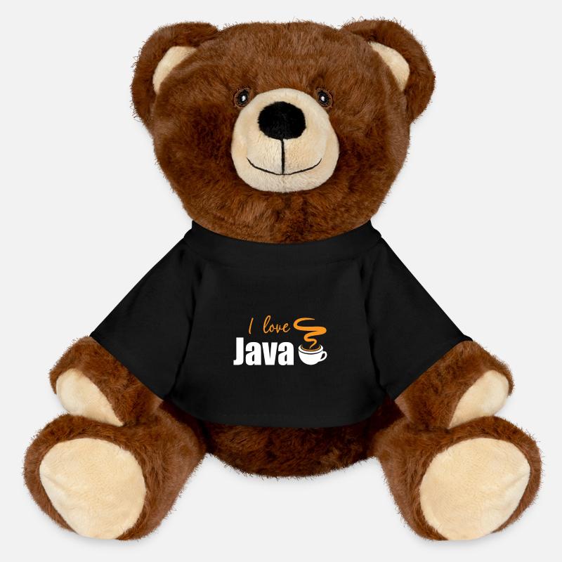 J'aime Java - Nounours RecycelBär® marron - noir