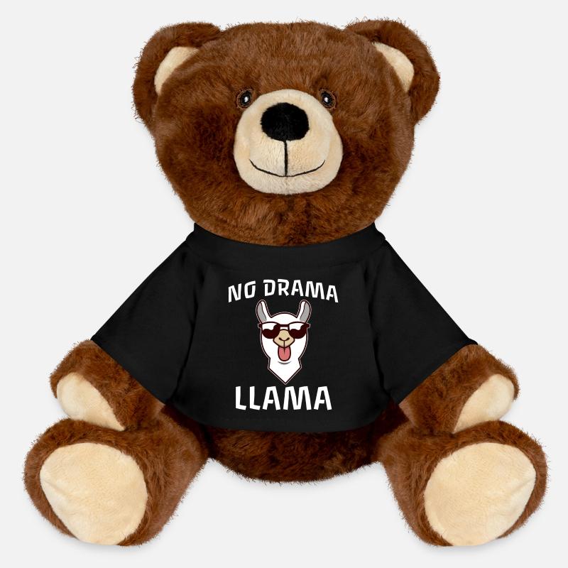 Pas de drame Lama - Nounours RecycelBär® marron - noir