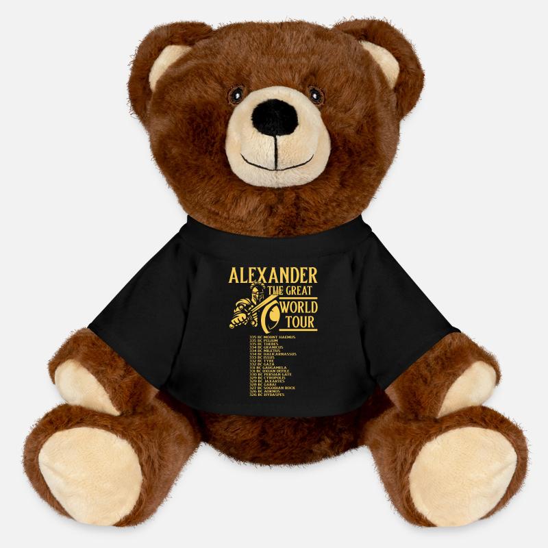 Alexandre le Grand Tour du monde Grèce - Nounours RecycelBär® marron - noir