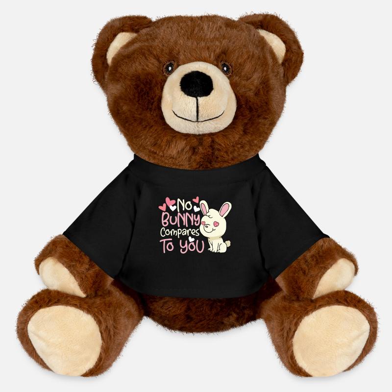 Aucun lapin ne se compare à vous! Lapin lapin lapin - Nounours RecycelBär® marron - noir