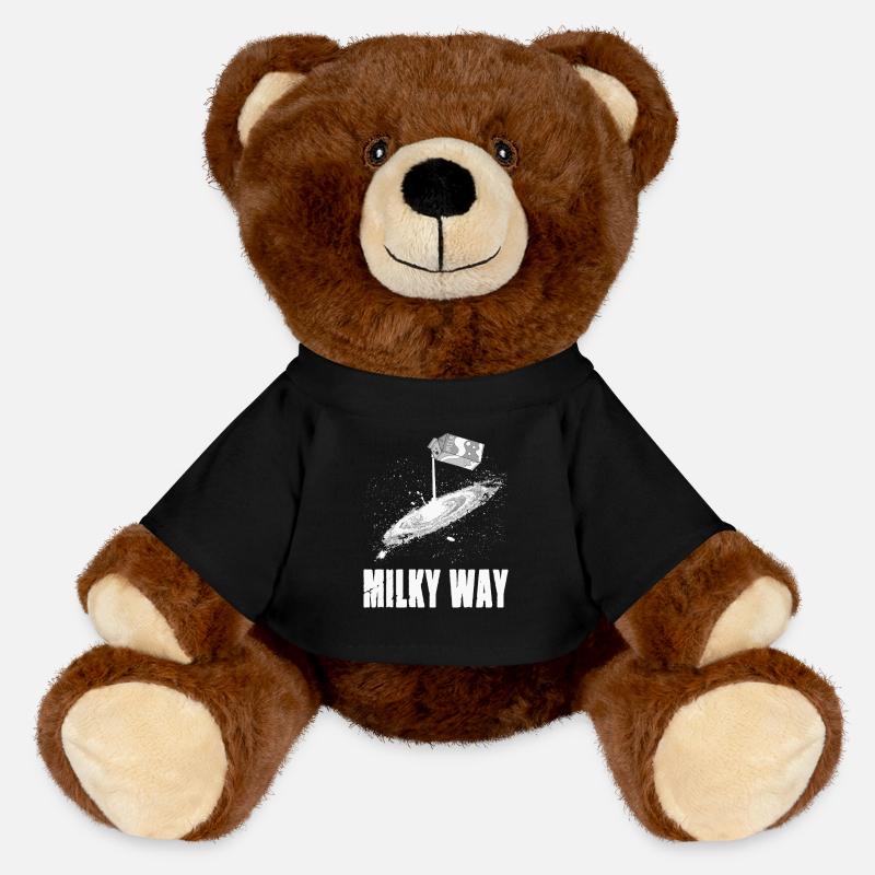 Voie lactée pour un astronome Star Observer - Nounours RecycelBär® marron - noir