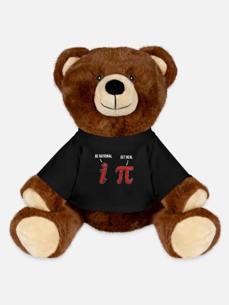 Pi Day Math Pi 3.14 - MiniFeet® RecycelBär® Braun - Schwarz