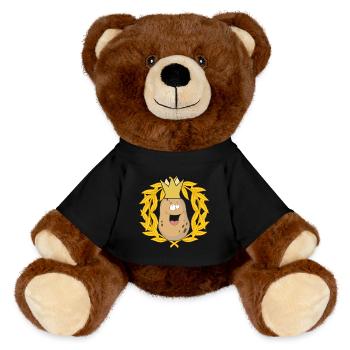 Roi pomme de terre Tuberelet légumes Couronne de laurier - Nounours RecycelBär® marron - noir - Devant