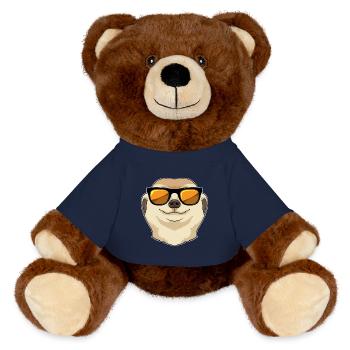 Erdmännchen Sonnenbrille - MiniFeet® RecycelBär® Braun - French Navy - Vorne