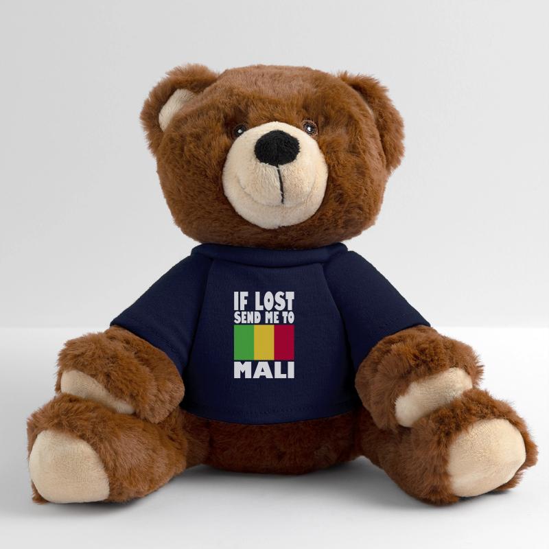 Slogan du drapeau du Mali Nounours RecycelBär® marron