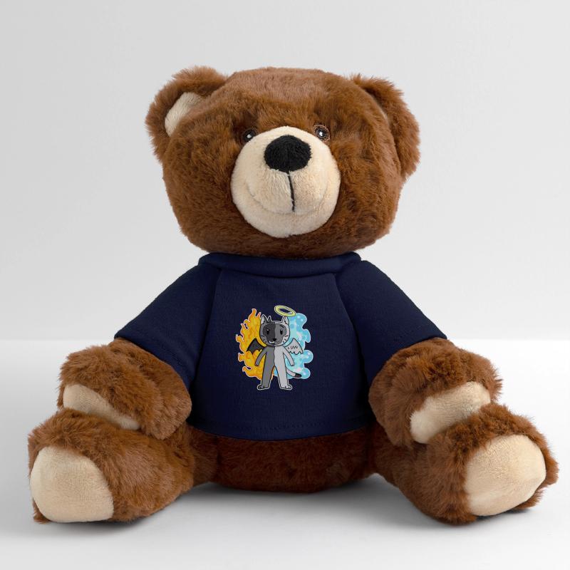 Cat Cat Breed Burma - Angel and Devil MiniFeet® RecycelBär® Teddy Bear Brown