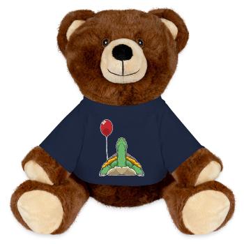 Turtle Balloon - MiniFeet® RecycelBär® Teddy Bear Brown - french navy - Front